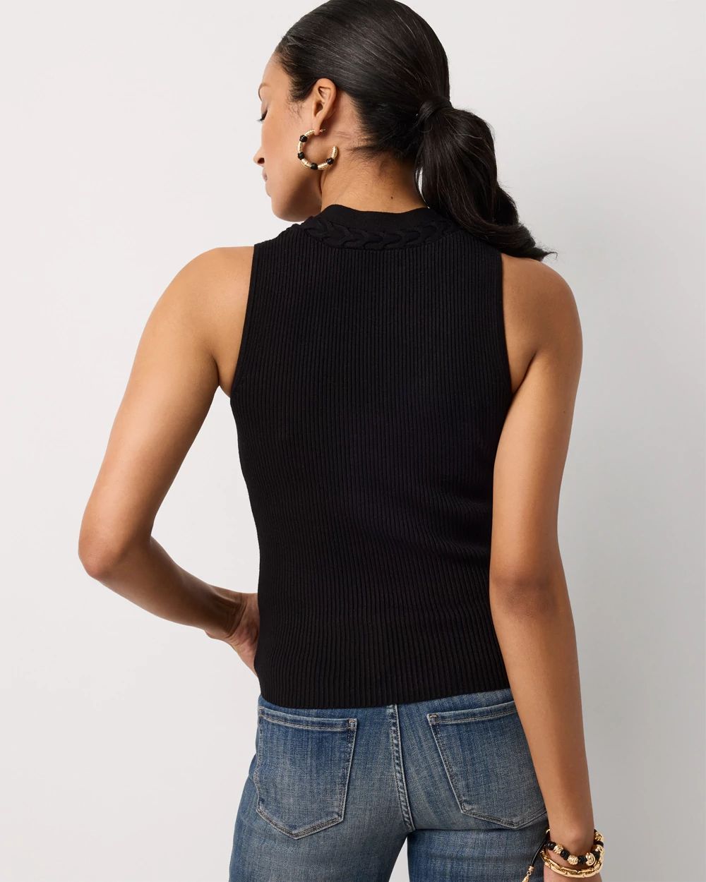 V-neck Knit Tank | White House Black Market